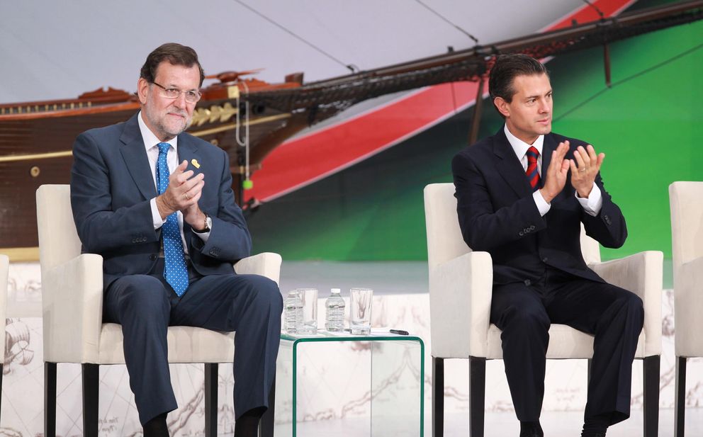 El presidente de México , Enrique Peña Nieto (d) y de España, Mariano Rajoy (i) (EFE)