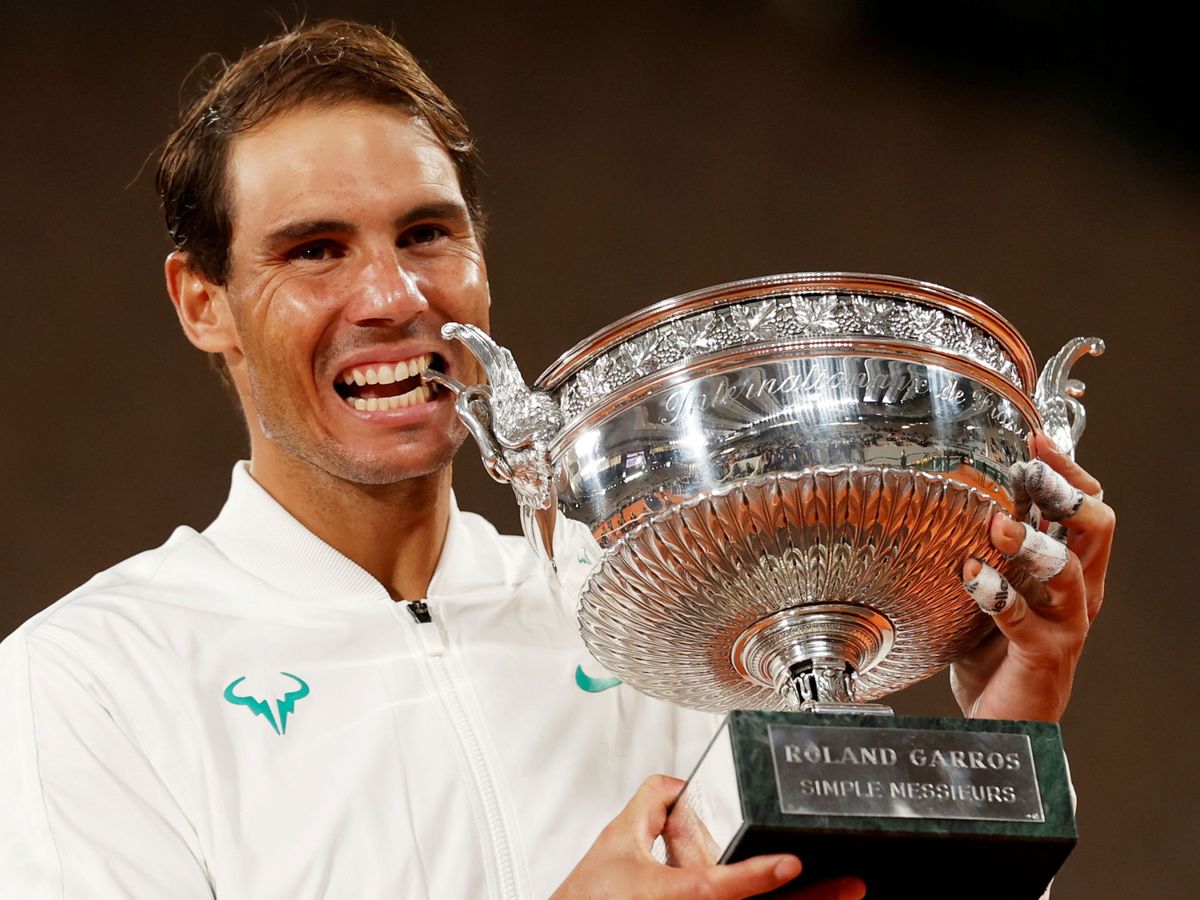 Foto: Rafa Nadal, en su última victoria en Roland Garros en 2020. (Reuters/Christian Hartmann)
