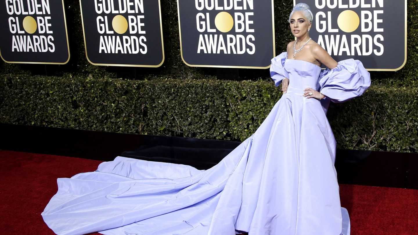 Lady Gaga, en la alfombra roja de los Globos de Oro 2019. (EFE)