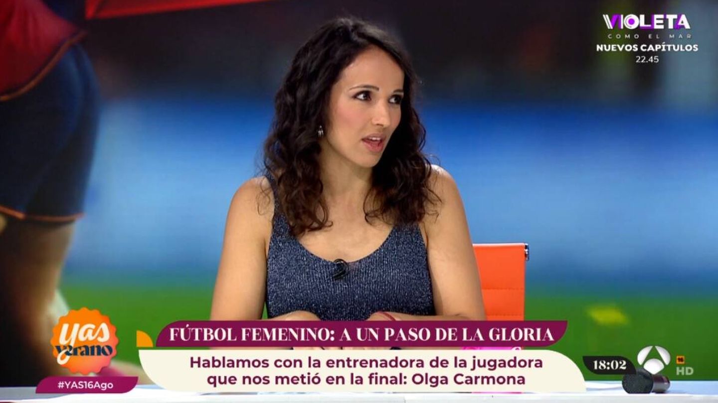 La presentadora de 'YAS Verano', Rebeca Haro. (Atresmedia)