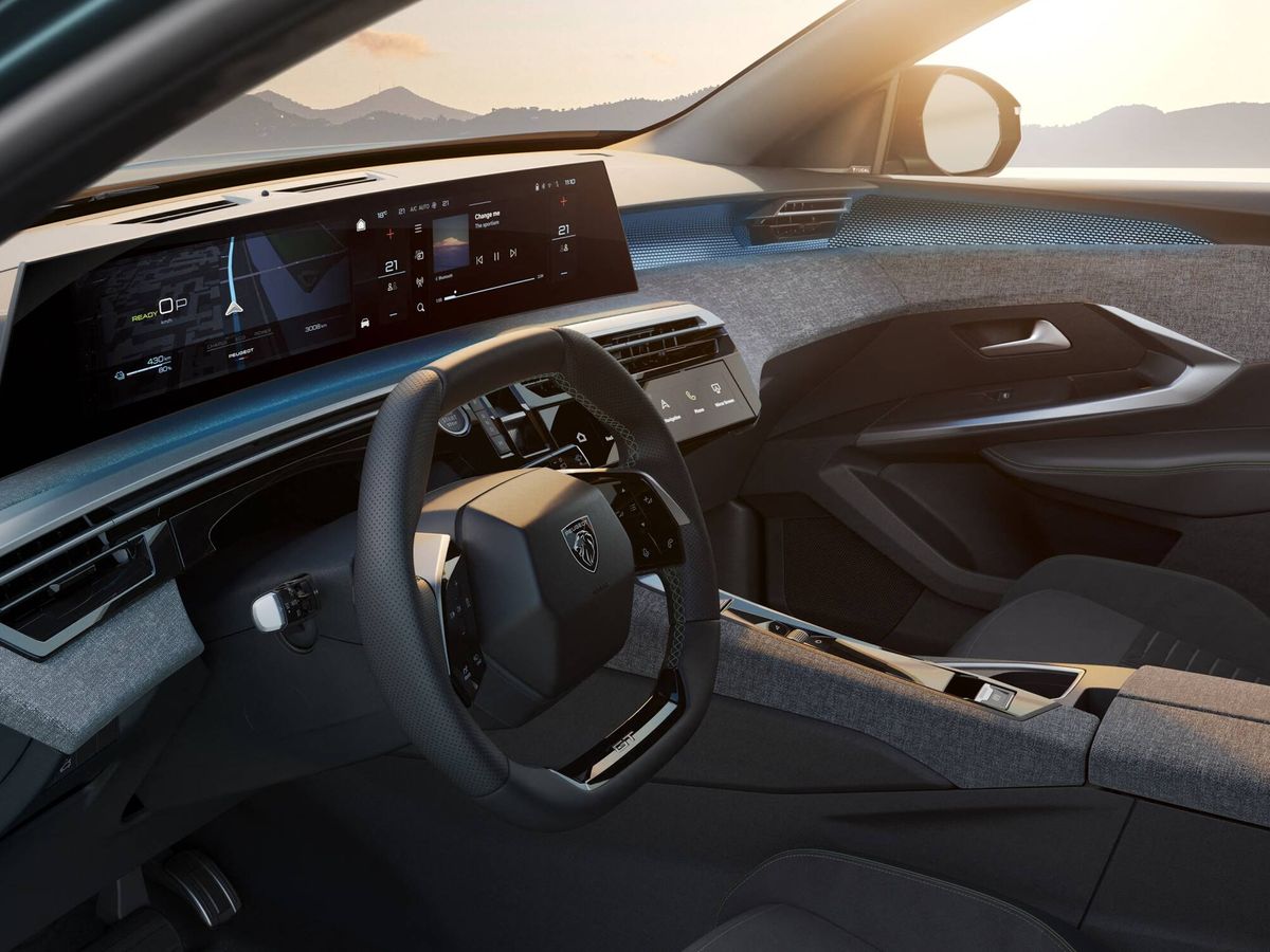 Foto: Lo más llamativo del nuevo i-Cockpit panorámico es su pantalla de 21 pulgadas. (Peugeot)