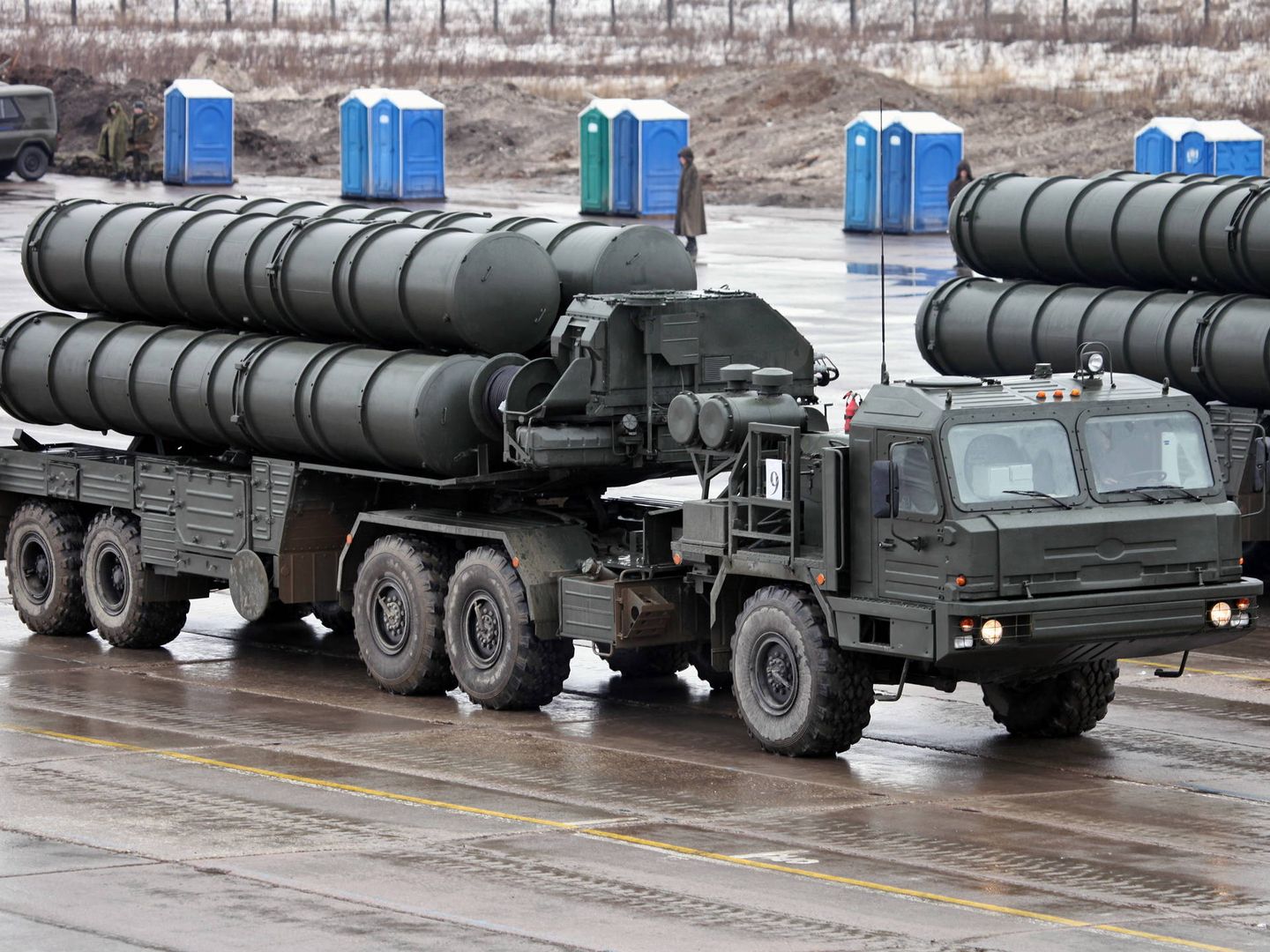 Sistemas de defensa S-400 Triumf rusos. (Wikimedia)