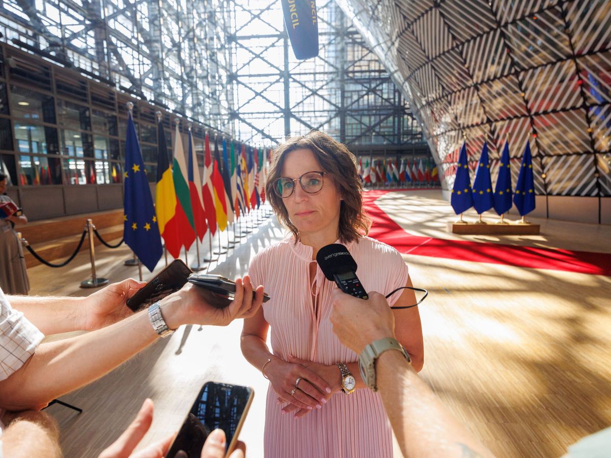 Foto: La ministra de Asuntos de la UE de Suecia, Jessika Roswall. (EFE/Olivier Matthys)