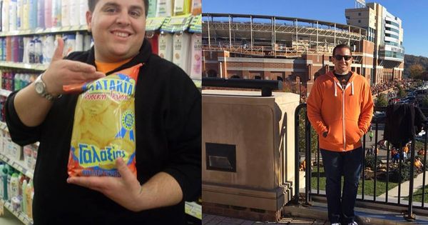 Foto: El antes y el después de Dara Sarshuri con 81 kilos de diferencia (Foto: Facebook)