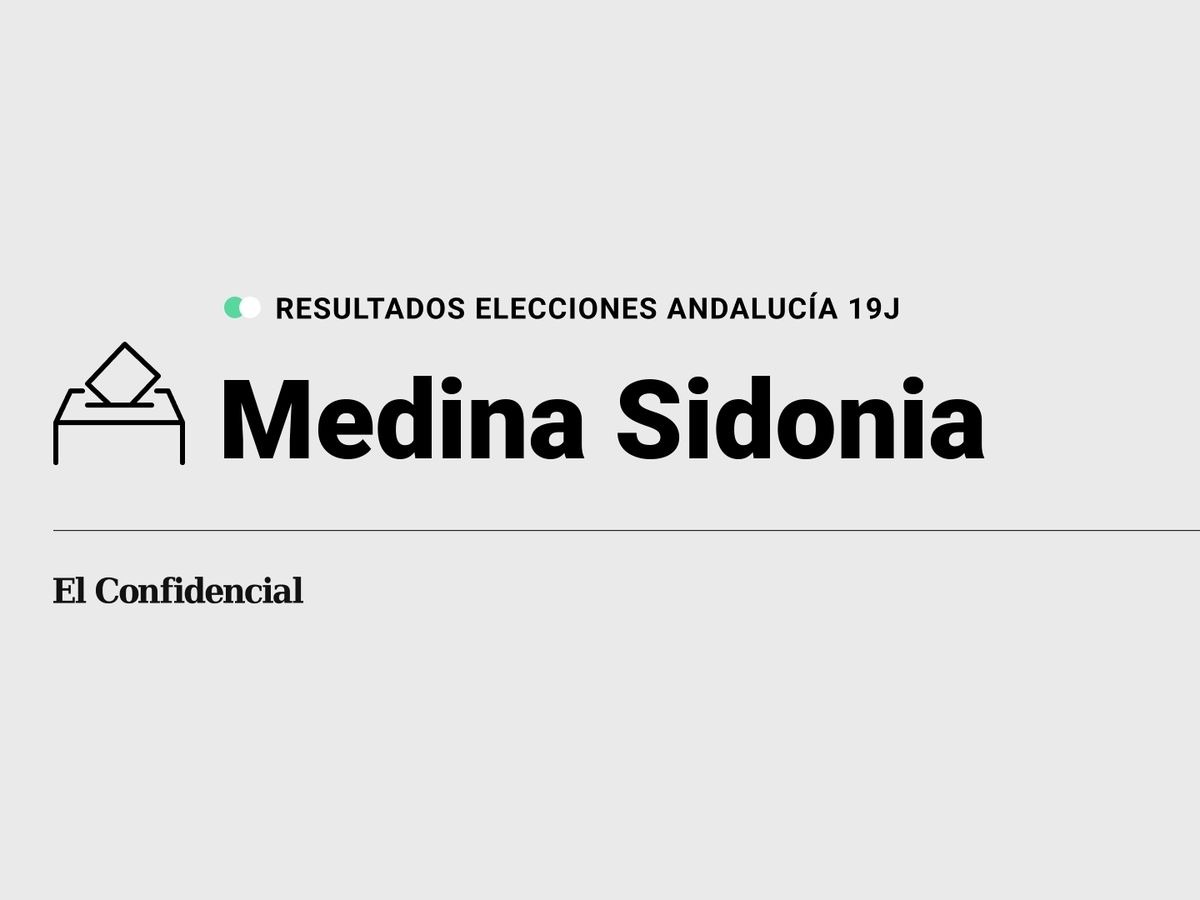 Foto: Resultados en Medina Sidonia, Cádiz, de las elecciones de Andalucía 2022 este 19-J (C.C./Diseño EC)