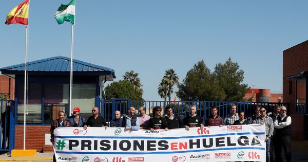 Foto: Protesta de funcionarios de prisiones en marzo de 2019. (EFE)