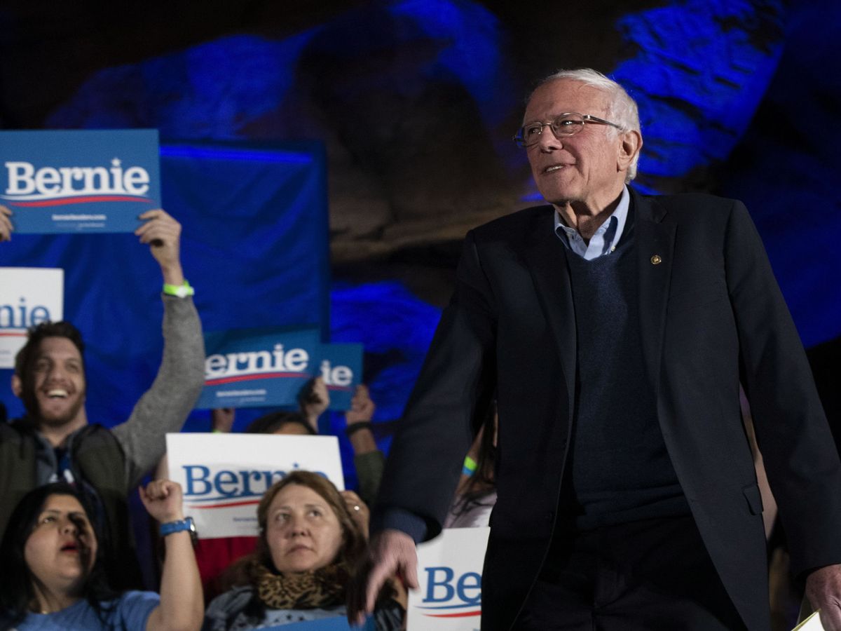 Foto: Bernie Sanders en un mitin en Nevada. (EFE)