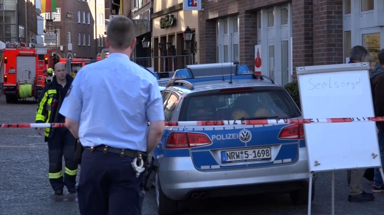 Foto: La policía bloquea la calle donde se ha producido el atropello masivo en Münster. (Reuters)