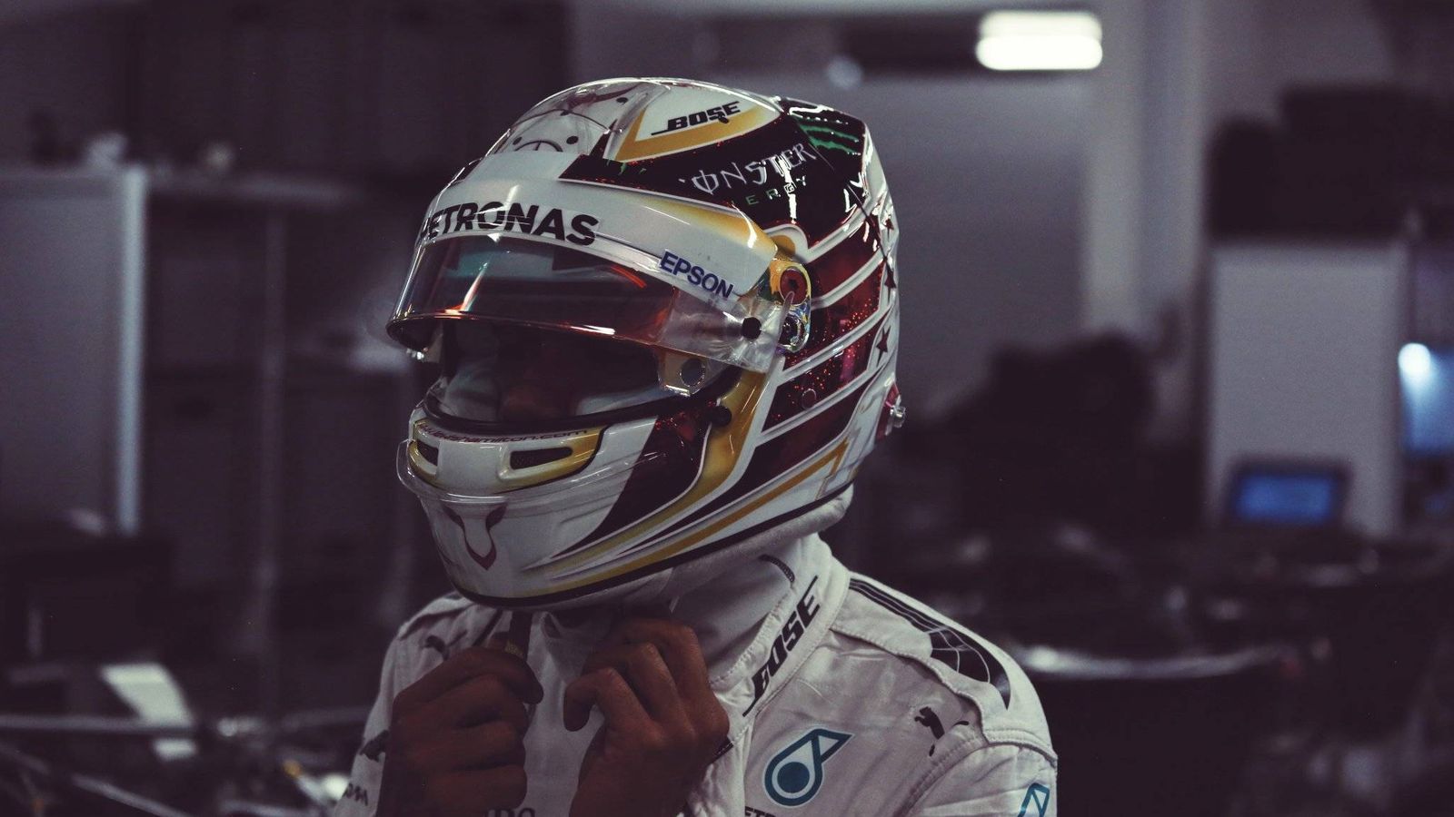 Foto: Lewis Hamilton antes de saltar a la pista.