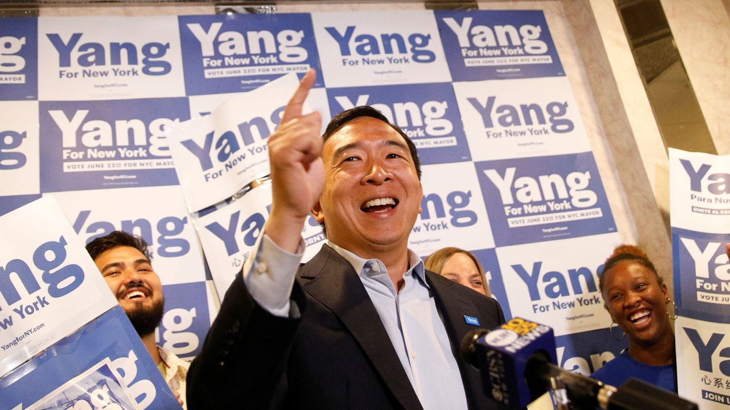 Andrew Yang, exaspirante a la candidatura presidencial demócrata, va ahora a por la alcaldía de Nueva York. (Reuters)