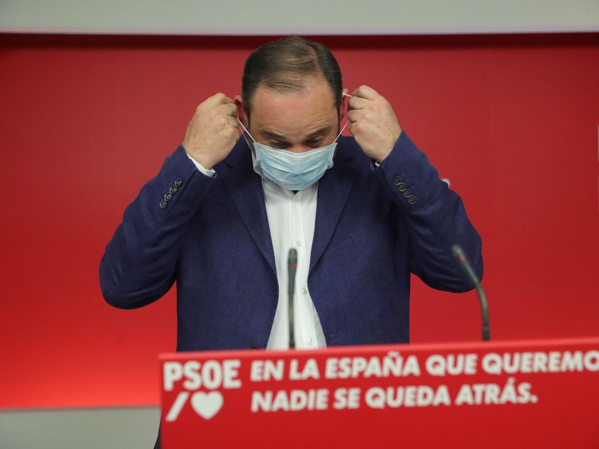 Foto: José Luis Ábalos, secretario de Organización del PSOE, este 12 de julio instantes antes de valorar los resultados electorales. (EFE)