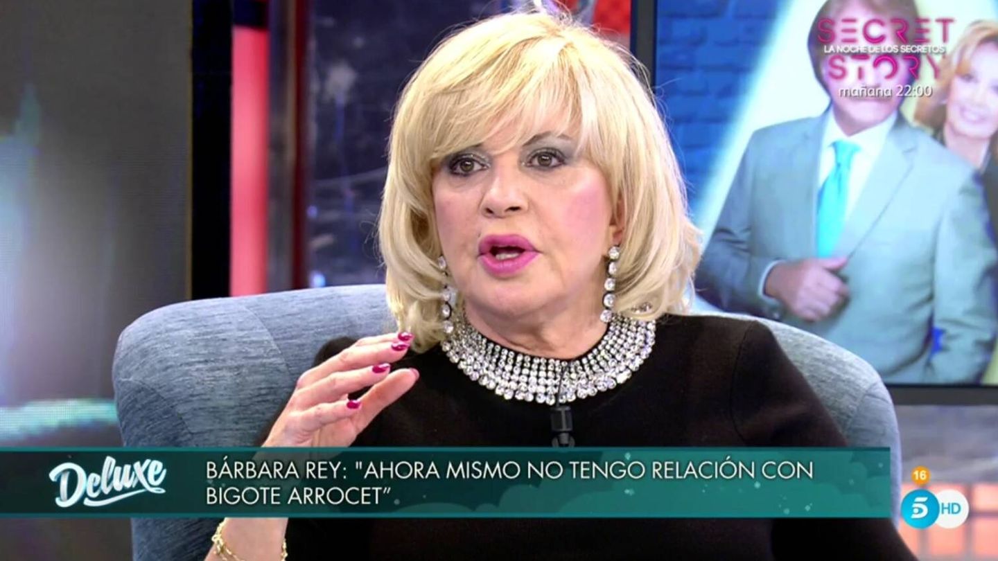 Bárbara Rey, en 'Sábado Deluxe'. (Telecinco).