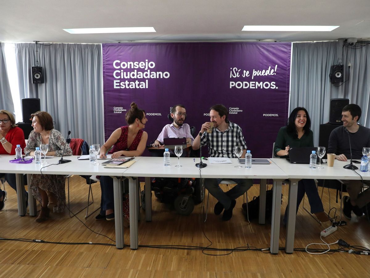 Foto: Pablo Iglesias, en el Consejo Ciudadano Estatal. (EFE)
