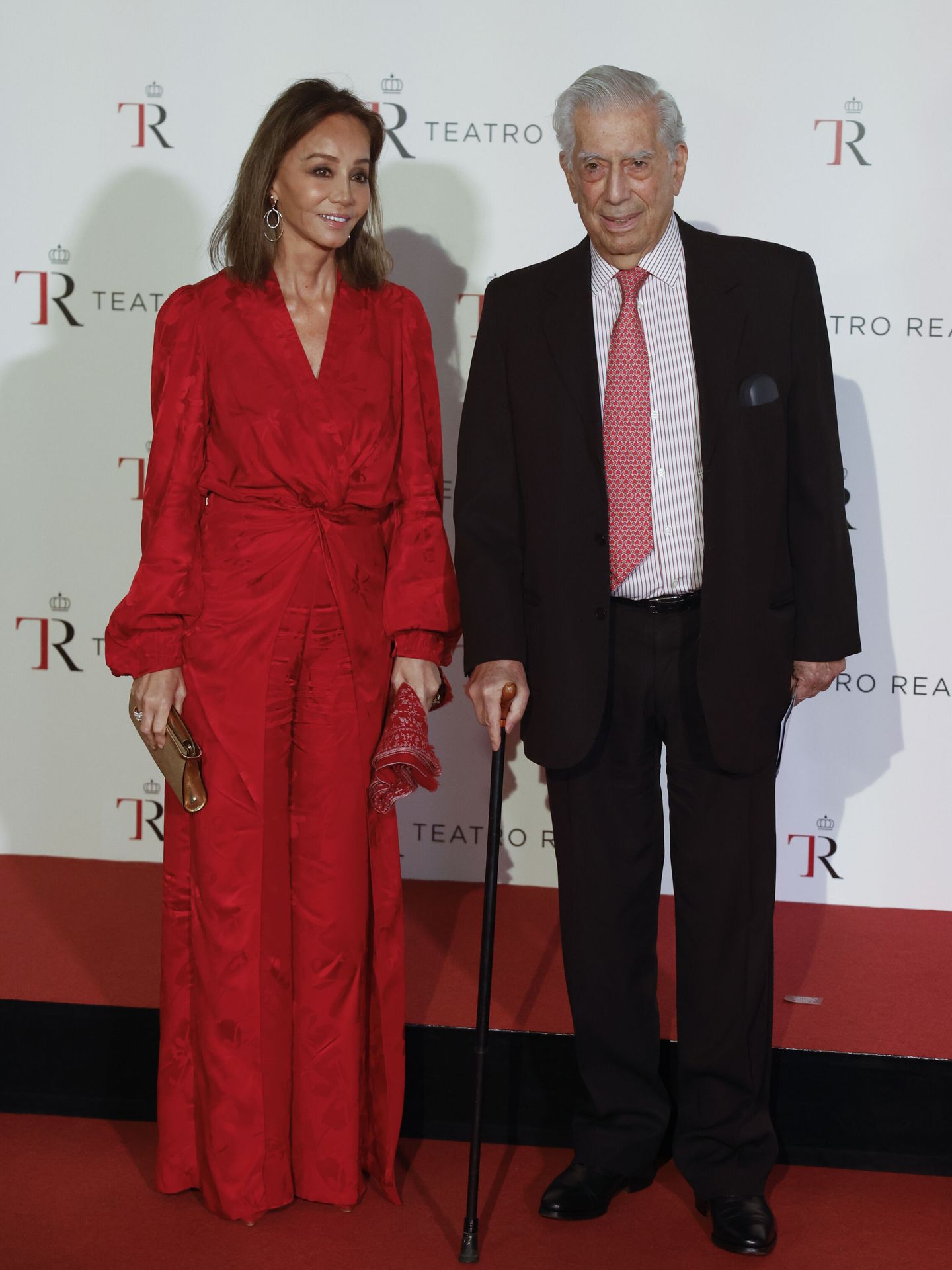 Isabel Preysler y Mario Vargas Llosa, en el Teatro Real. (EFE)