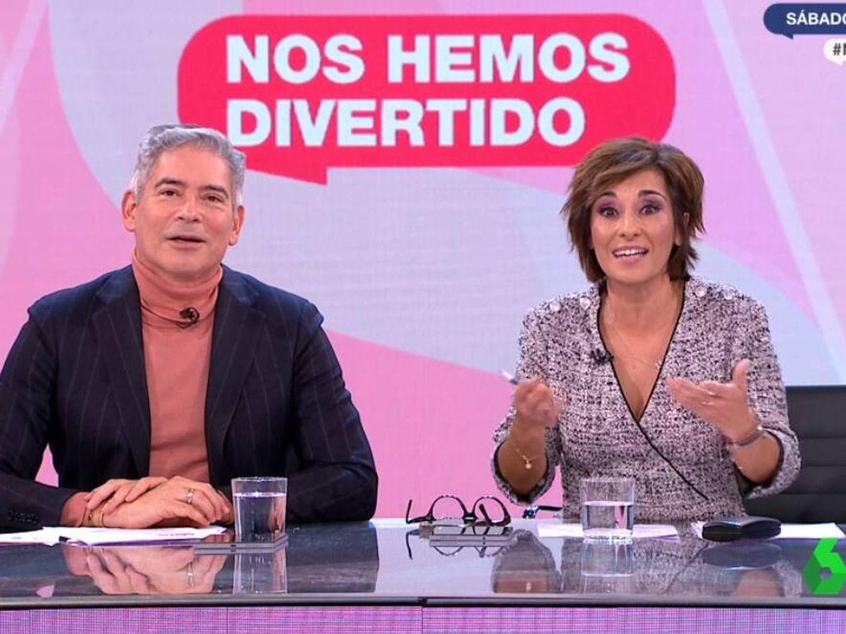 Foto: Los presentadores Adela González y Boris Izaguirre. (Atresmedia)