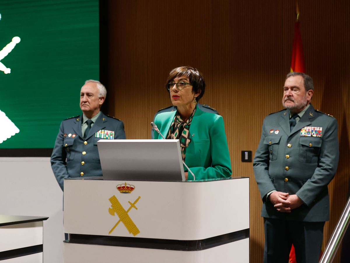 Foto: La directora general de la Guardia Civil, María Gámez, el día de su dimisión. (EFE/Javier Lizón)