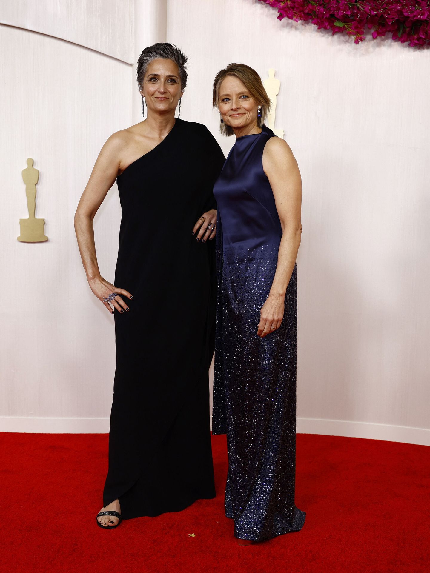 Jodie Foster and Alexandra Hedison pose on the red carpet during the Oscars arrivals at the 96th Academy Awards in Hollywood, Los Angeles, California, U.S., March 10, 2024. REUTERS Sarah Meyssonnier