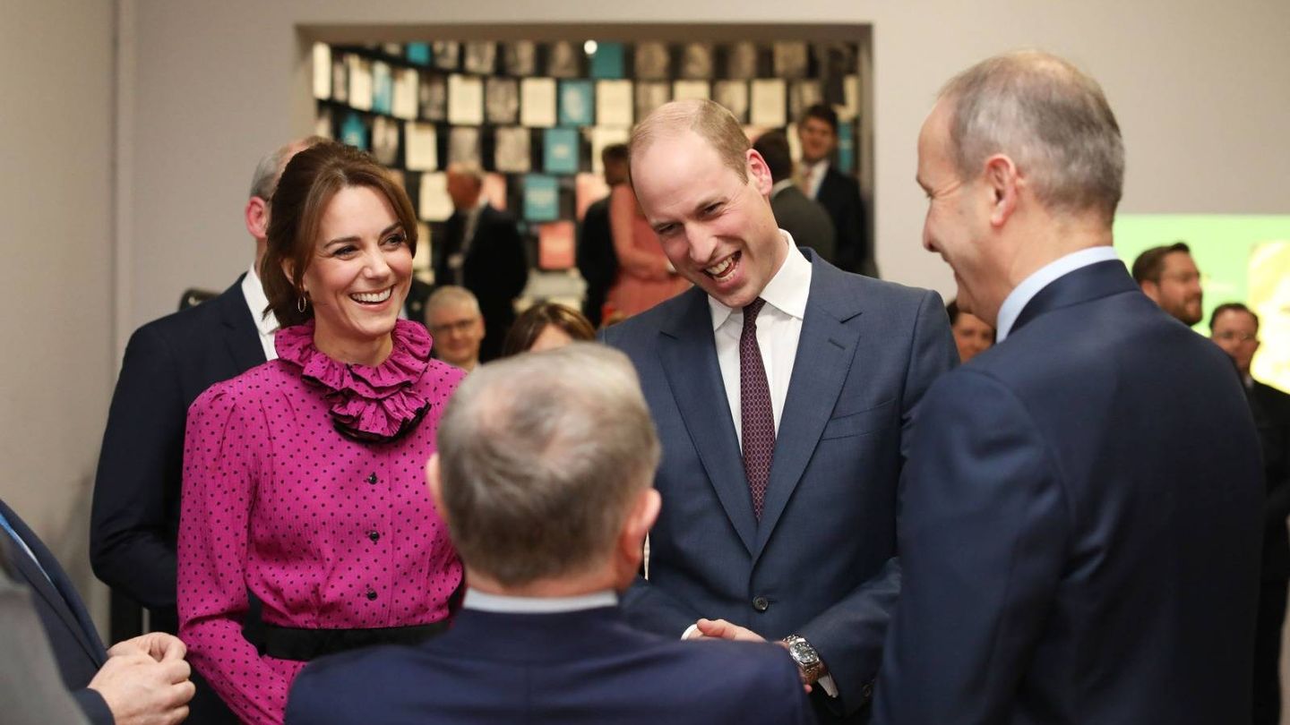 Los duques de Cambridge, este miércoles en Irlanda. (Kensington Palace)