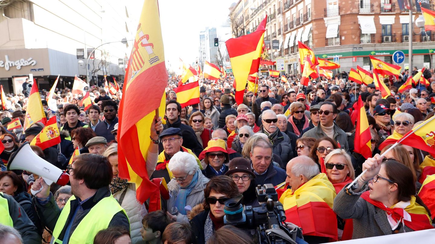 Participantes en la manifestación celebrada este sábado en Madrid. (EFE)