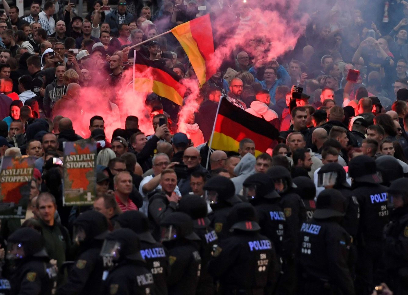 Los disturbos en Chemnitz derivaron en 'cacerías' de inmigrantes que horrorizaron a Alemania (EFE)
