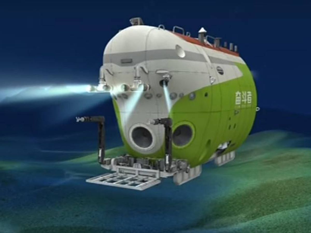 Foto: Ilustración del submarino chino Fendouzhe. (CC/YouTube)