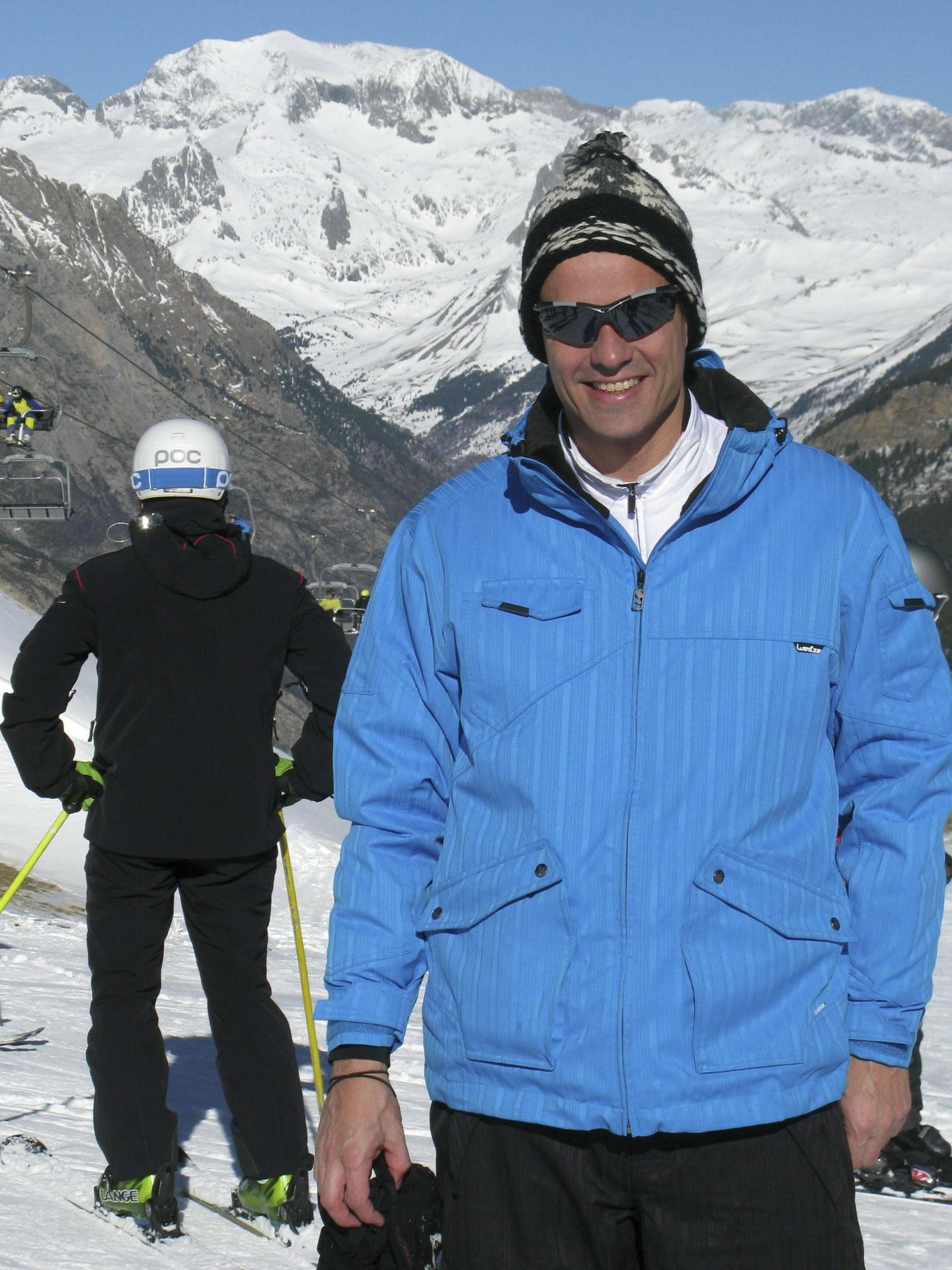 Pedro Sánchez, esquí y desconexión en Cerler. (EFE)