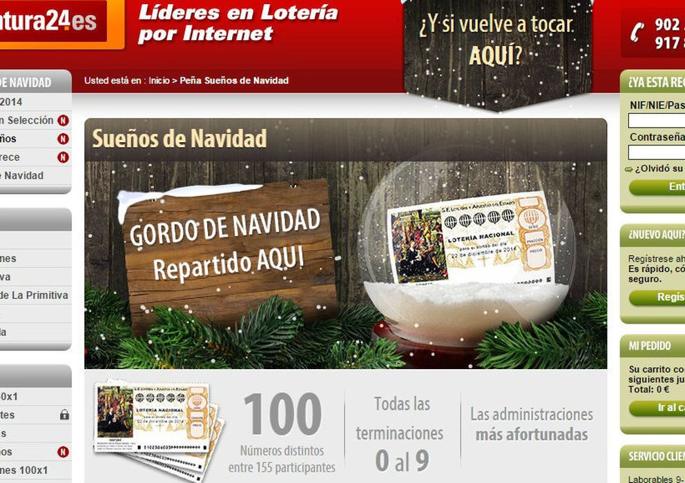 Foto: Compra Lotería de Navidad por Internet en páginas web seguras