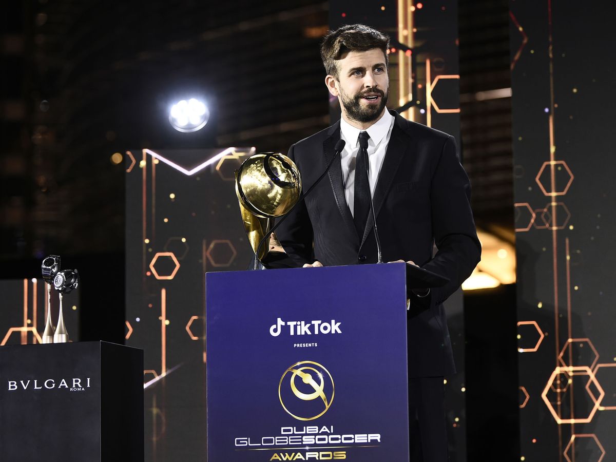 Foto: Piqué, en los Globe Soccer Awards. (Reuters)