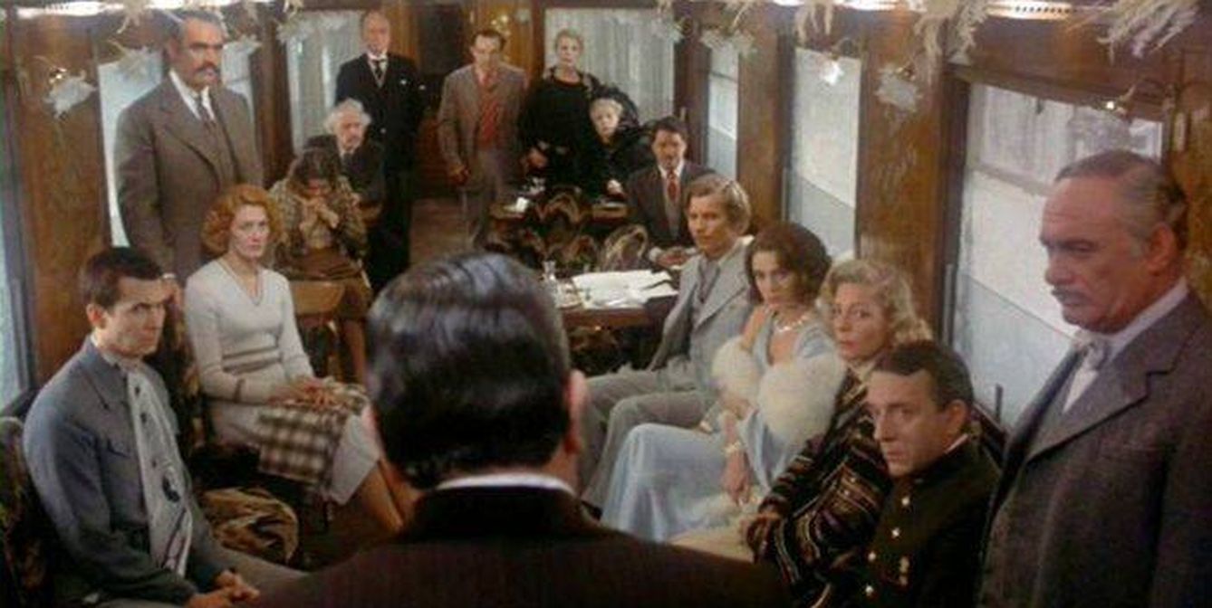 Fotograma de 'Asesinato en el Orient Express', la película de Sidney Lumet de 1974.