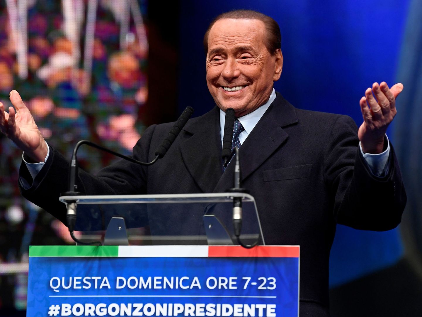 Silvio Berlusconi, durante unas elecciones locales en enero de 2020. (Reuters)