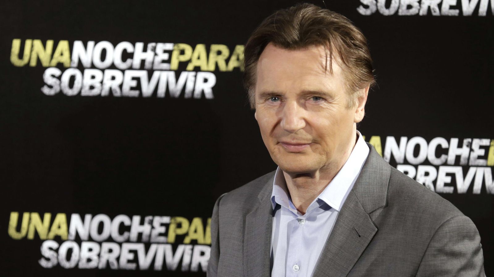 Foto: Liam Neeson presenta en Madrid su última película junto a Jaume Collet-Serra (EFE)