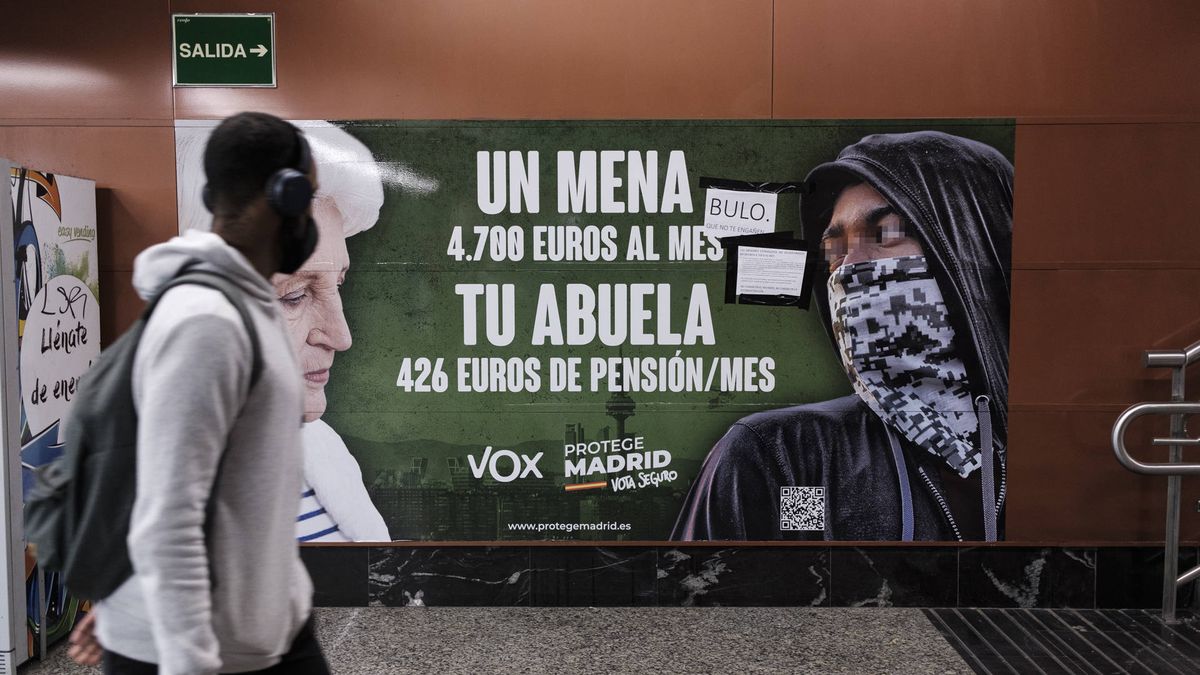 La Fiscalía de Madrid recurre el cartel de Vox contra los mena por 'discriminatorio'