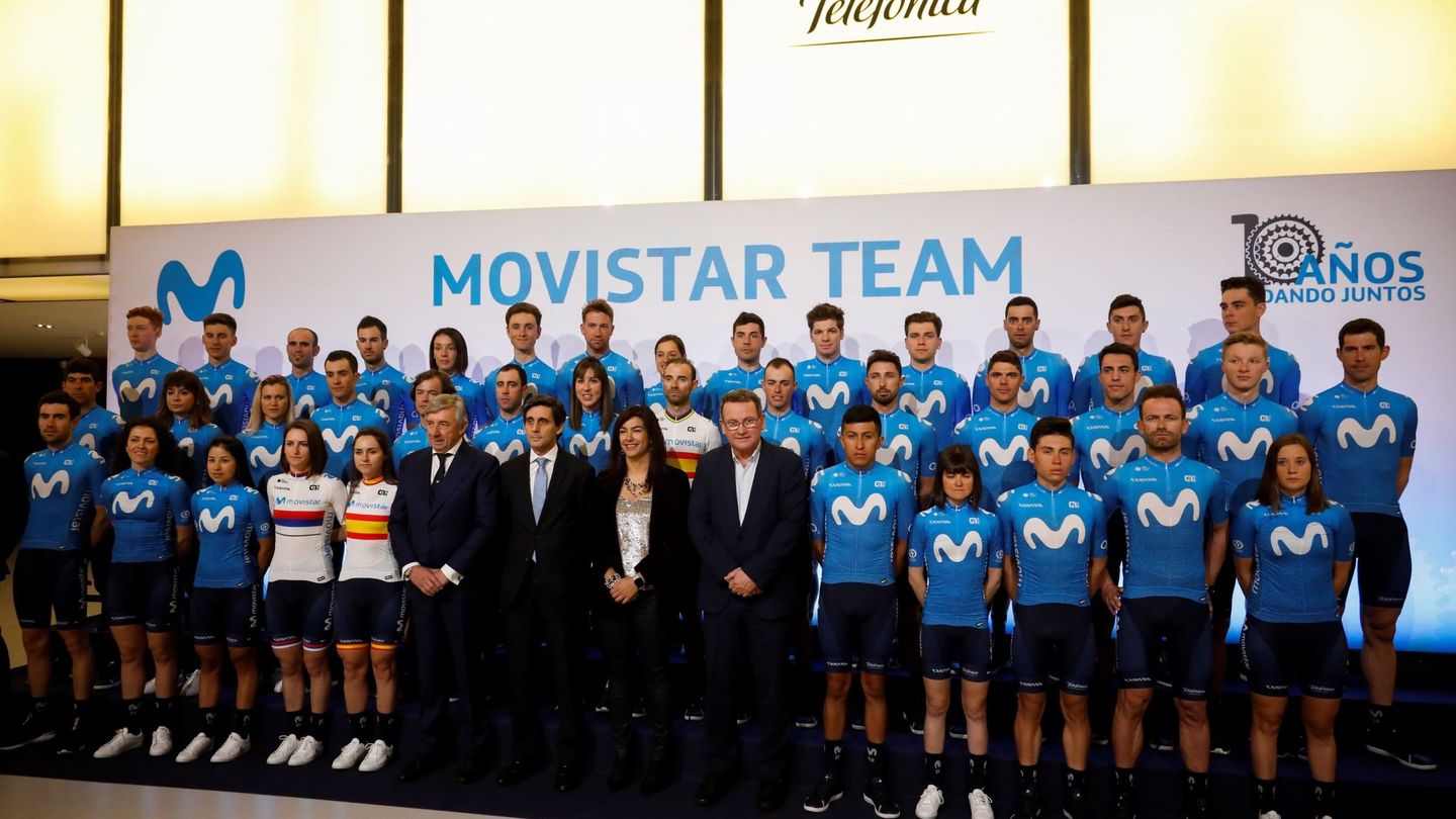 Presentación del Movistar Team 2020. (EFE)
