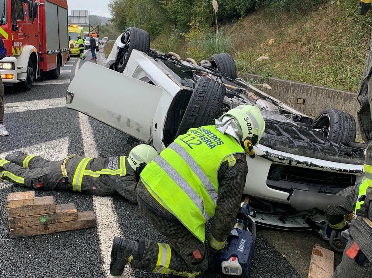 Foto: Imagen de un accidente. Foto: 112 Cantabria