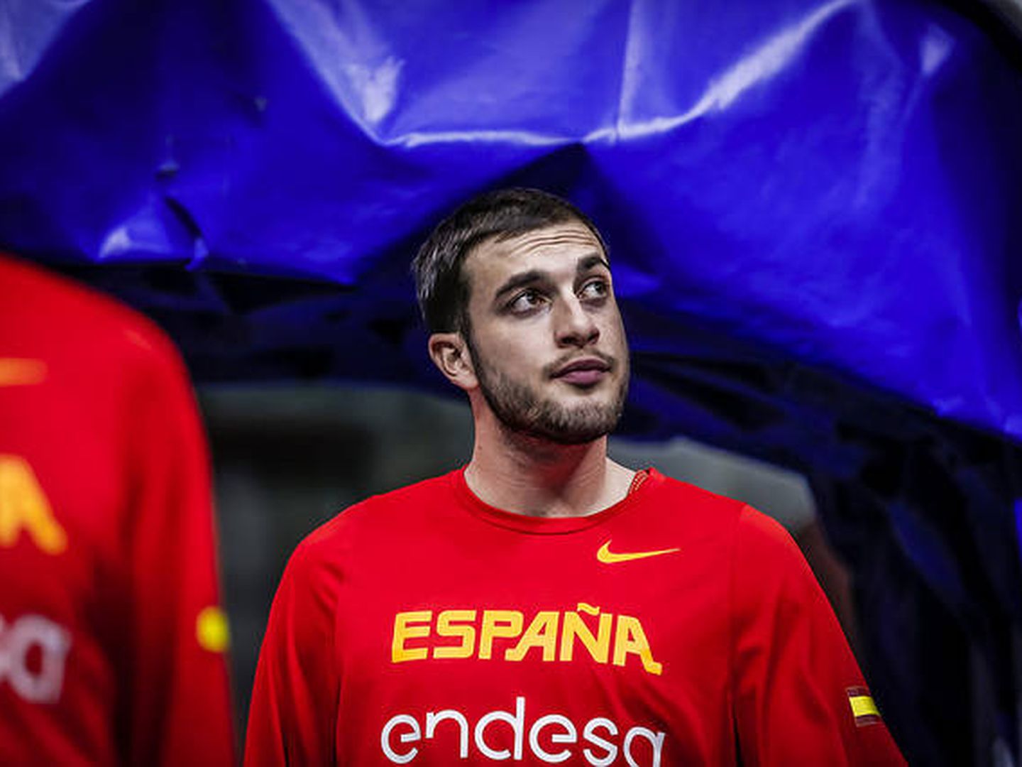 Sergi García debutó con la selección absoluta en el España-Eslovenia jugado el 26 de noviembre en Burgos. (FEB)