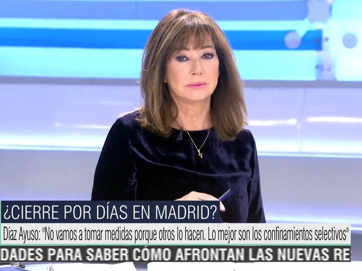 Foto: La presentadora Ana Rosa. (Mediaset)