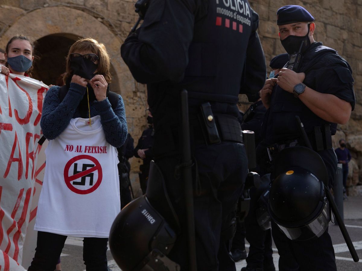 Foto: Protestas contra un acto de Vox en Tarragona, el pasado día 6. (EFE)
