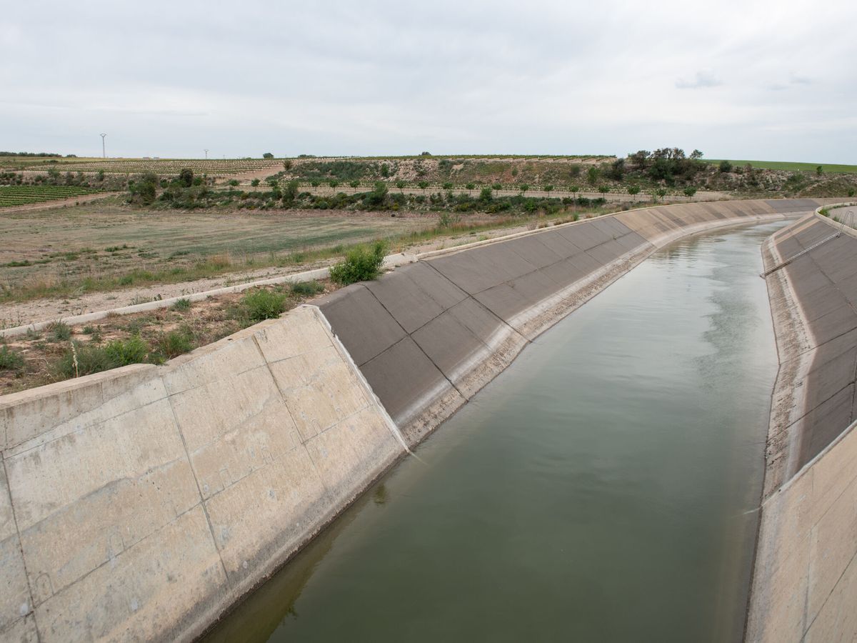 Foto: El canal Segarra-Garrigues cerró el suministro de agua por la sequía. (EFE)