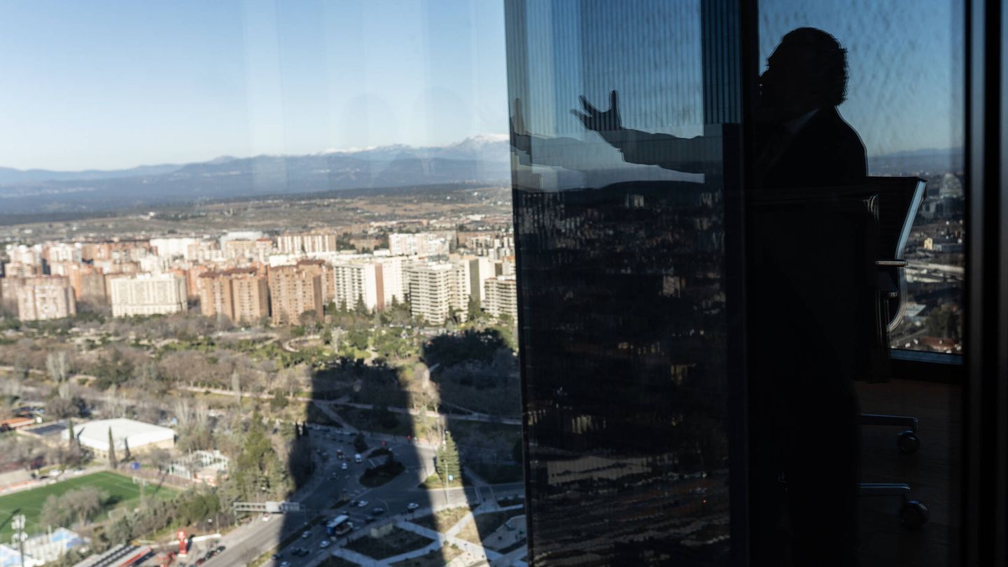 Vistas de Madrid desde las oficinas de Pérez Llorca en Torre Foster. (Ana Beltrán)