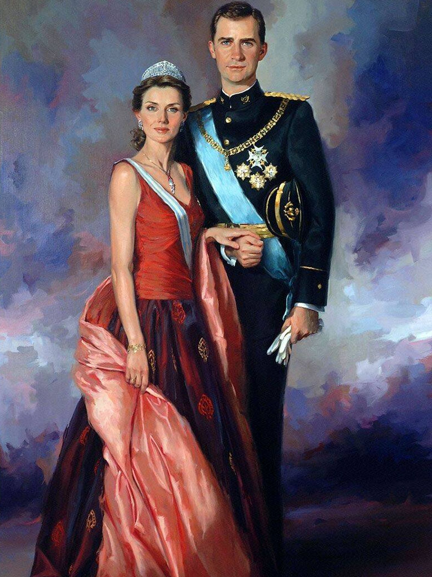 Retrato de don Felipe y doña Sofía. (Cortesía)