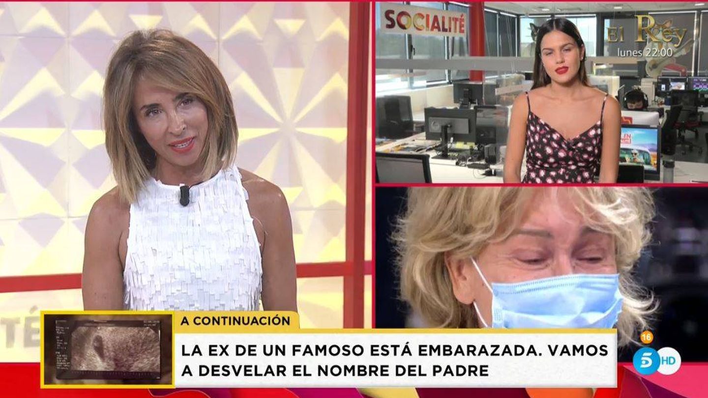 María Patiño, presentadora de 'Socialité'. (Telecinco)