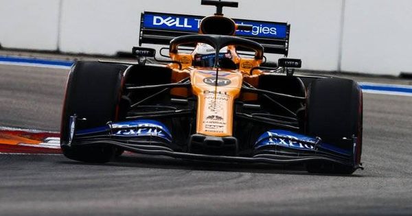 Foto: Carlos Sainz durante el Gran Premio de Rusia. (McLaren)