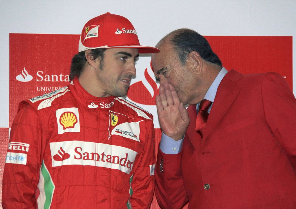 Foto: Fernando Alonso y Emilio Botín, en una imagen de archivo (EFE)