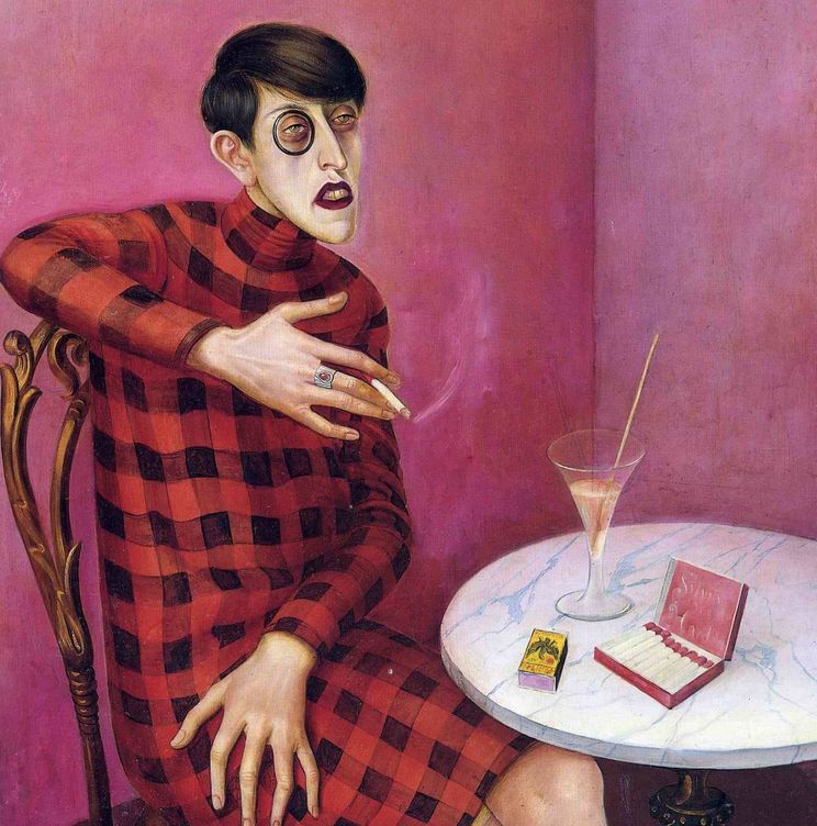 'Retrato de la periodista Sylvia Von Harden'. (Otto Dix, 1926)