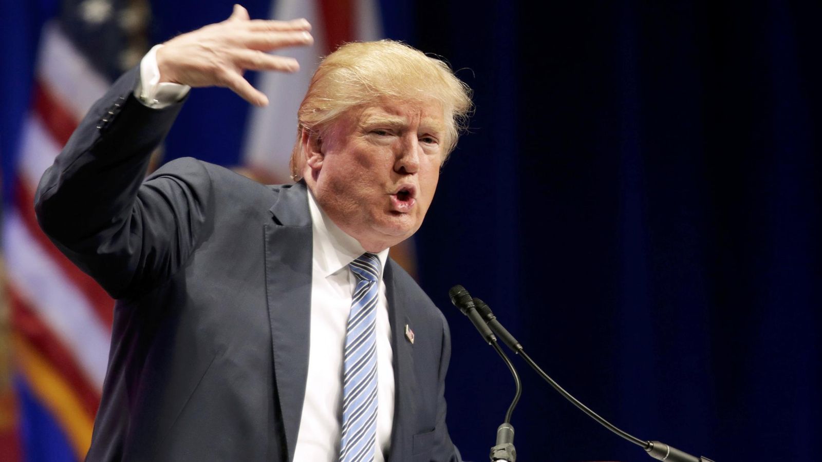 Foto: Donald Trump hablando en el Congreso del Partido Republicano en Florida, en noviembre de 2015 (Reuters)