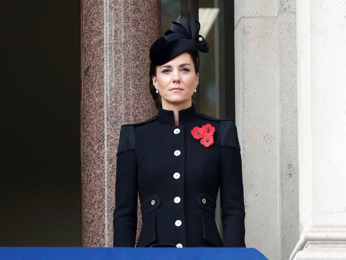 Foto: Kate Middleton en el Día del Armisticio. (Getty)