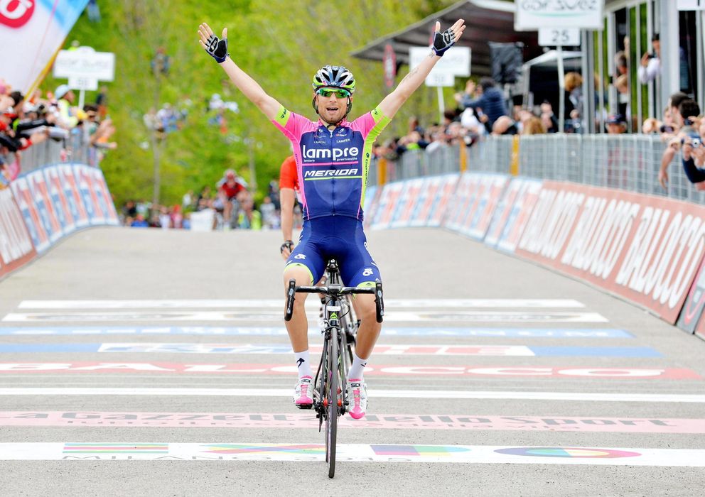 Foto: Ulissi volvió a llegar el primero a la línea de meta del Giro.