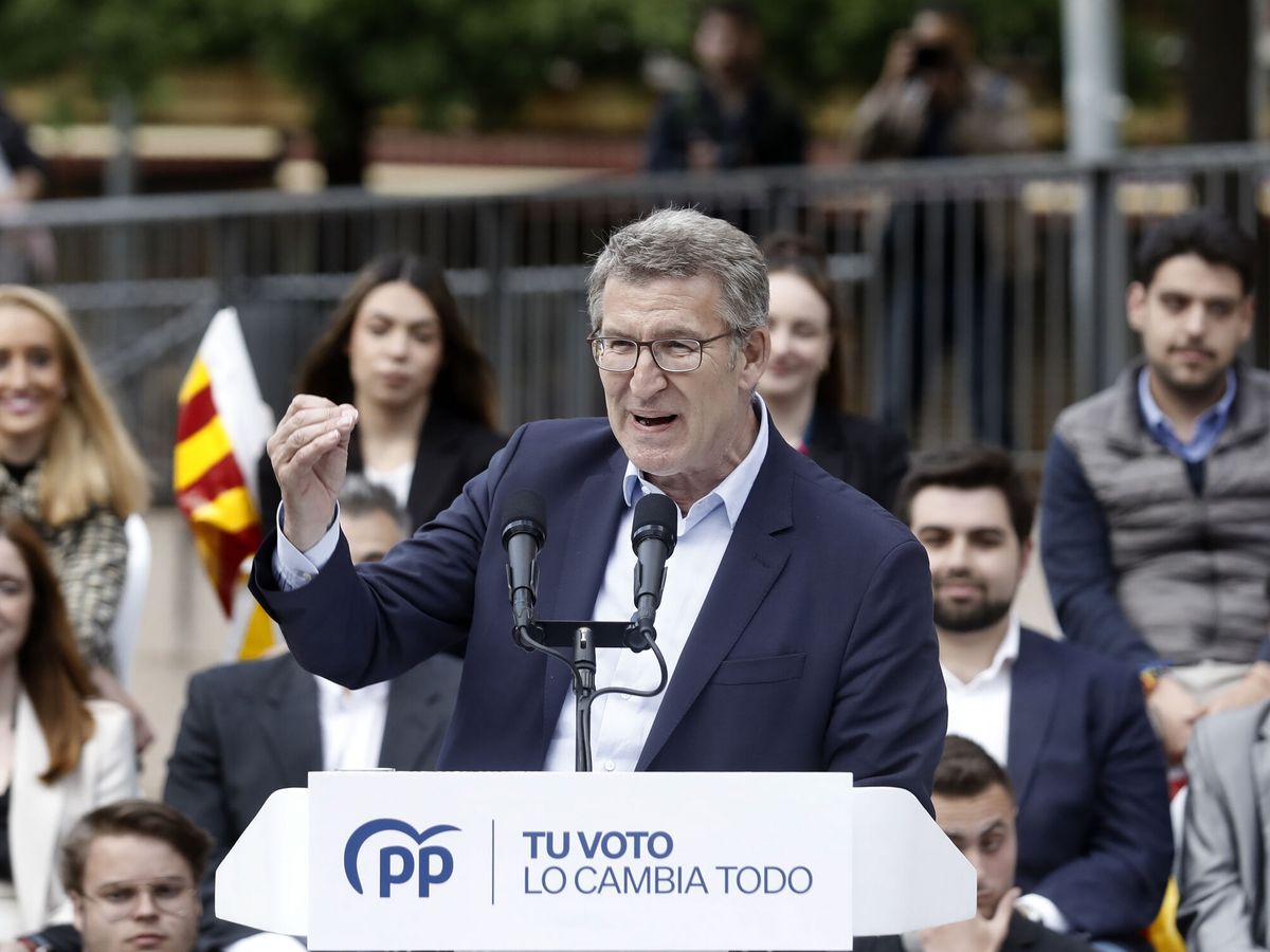 Foto:  El presidente del Partido Popular, Alberto Núñez Feijòo. (EFE/Andreu Dalmau)