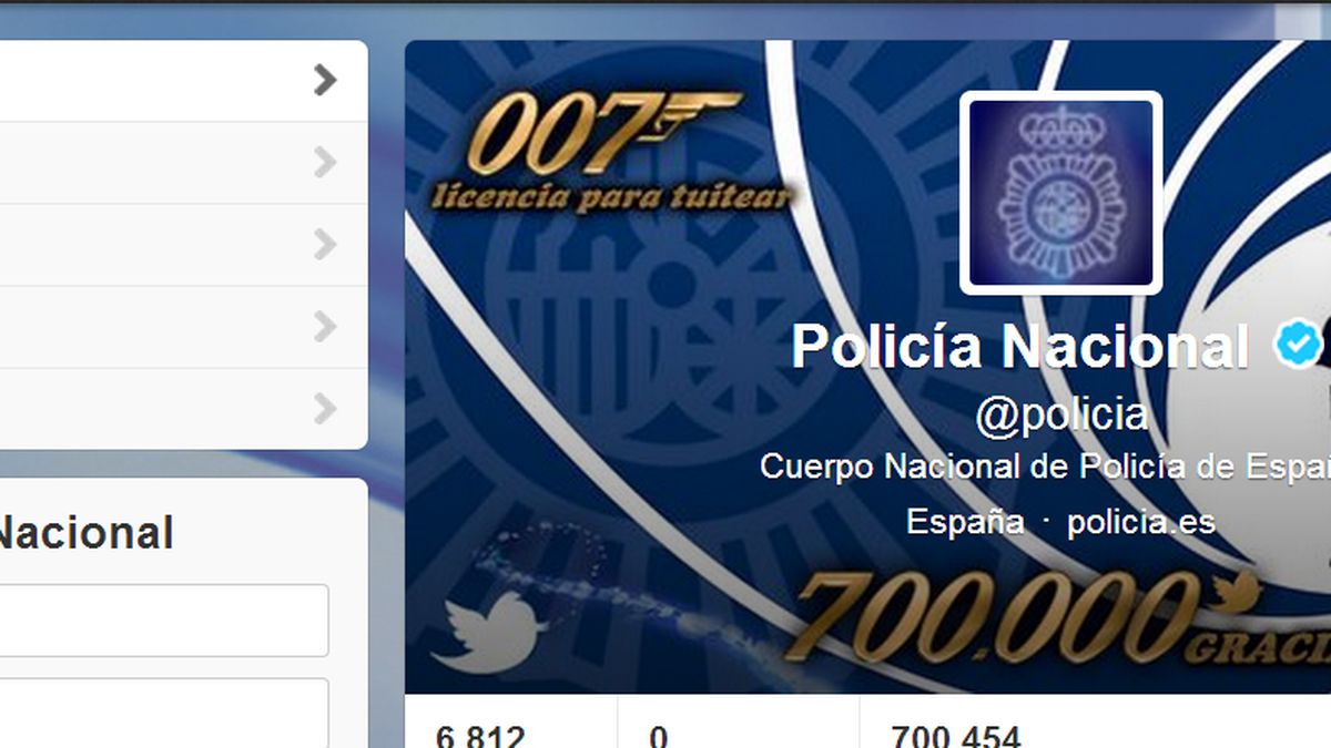 La Policía Nacional supera los 700.000 seguidores en Twitter