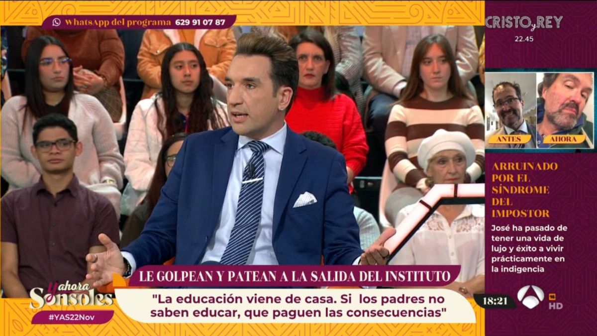 El llamativo alegato de Miguel Lago contra el 'bullying' en 'Y ahora Sonsoles': "Los colegios españoles no son espacios seguros"